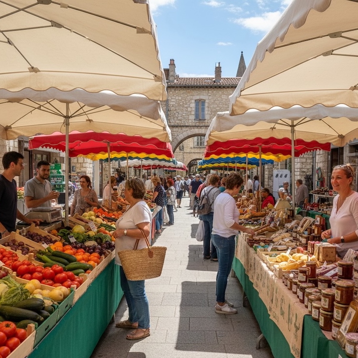 Marché chambres d'hôtes pélerinage saint germaine pibrac
